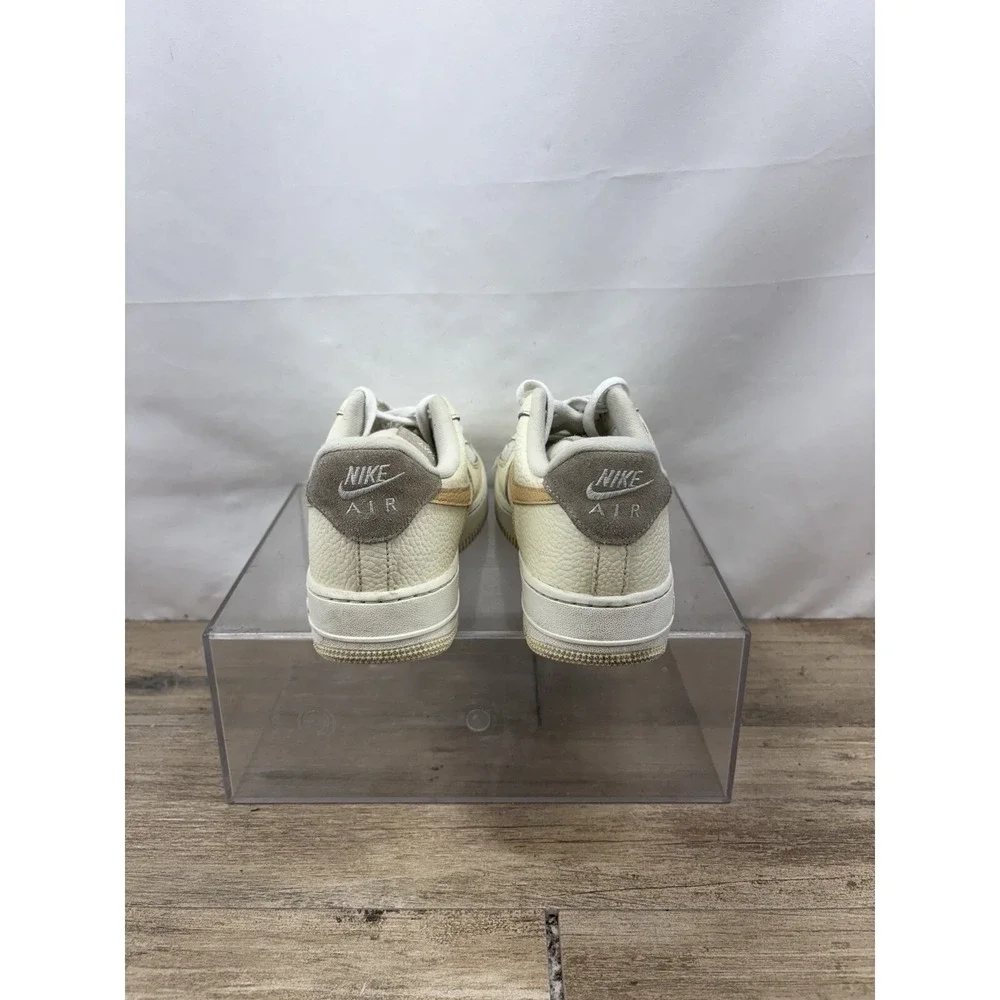 NIKE AIR FORCE 1 LOW 07 COCONUT MILK-SESAME-LIGHT BONE DX8953-100 Woman's 8.5
